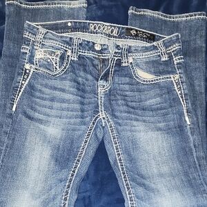 Rock&Roll Women's Boot Cut Jeans - Classic Blue